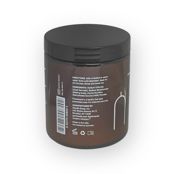 new maude ⚘ hydrating Dead Sea salts coconut milk bath ⚘ full size ⚘ sealed ⚘ - Picture 11 of 16